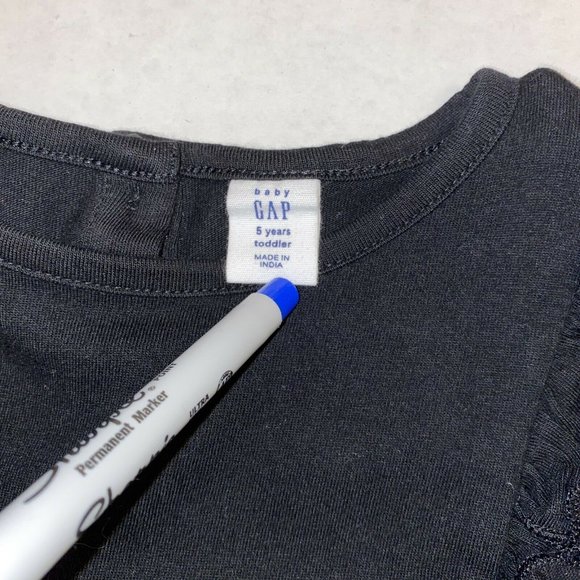 Gap Baby Kids Plaid Christmas Black Girls Dress 5 - Picture 6 of 8